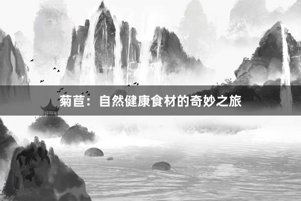 菊苣：自然健康食材的奇妙之旅